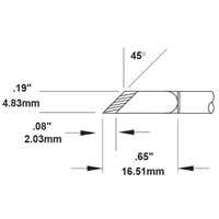 Metcal SMTC-0161/SMTC-1161 soldering iron tips