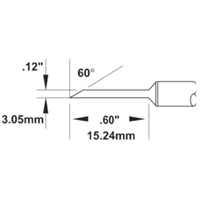 Metcal SMTC-0170/SMTC-1170 repair soldering iron tip