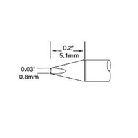 Metcal UFTC-7CH08 soldering iron tip