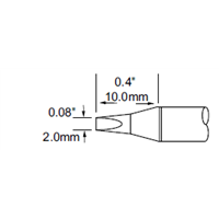 METCAL SFP-CH20 chisel soldering iron tip