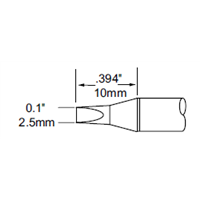 METCAL SFP-CH25 chisel soldering iron tip